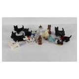 Fourteen Scottish Terrier figurines and ornament