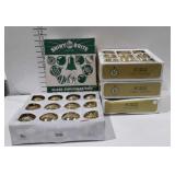 Christmas ornaments, includes five boxes of glass