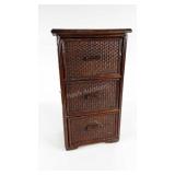 Doll size dresser or storage chest, 9x20x8, wear