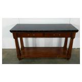 Sofa table, 49 x 18 x 29, two drawers, finish