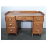 Wooden desk with mirror, 36.5x30x19