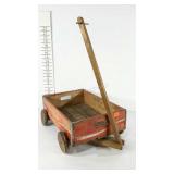 Wooden wagon made from Coca-Cola crate.