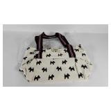 Sloane Ranger canvas Scottish Terrier themed tote