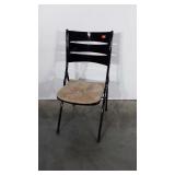 Samsonite folding chair with upholstered cushion