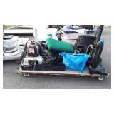 Skid: electronics,  safe, vacuum cleaner,