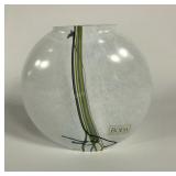 Kosta Boda art glass vase, made in Sweden,  6"