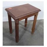 Small wooden side table, 11x15.5x18