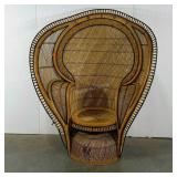 Wicker peacock chair, beautiful detail and