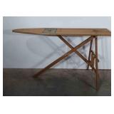 Tucker and Dorsey wooden folding ironing board
