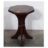 Wooden octagon plant stand, 20.5