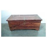 Geo. Stoll and Sons chest on wheels, 20x21x45.5,