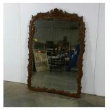 Decorative carved mirror, 35 x 52