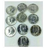 11- 1964 Kennedy Half Dollars