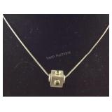 Sterling silver necklace 16in