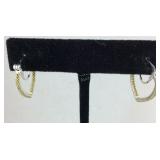 Sterling silver heart shaped earrings