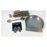 Owl earrings, Mickey Mouse practice putter,