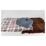 Textiles,  new with tags fleece throw, bamboo