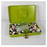 Sewing boxmwith thread spools, etc., please note