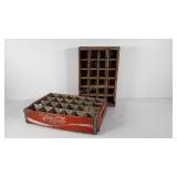 Two Advertising Coca-Cola soda crates, condition