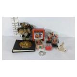 Christmas lot. Ornaments,  photo album,  yoyo,