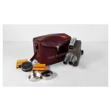 DeJur Spectator 8mm camera with case and film