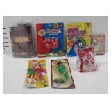 Toys, includes Clifford the big red dog keychain,