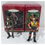 Hallmark keepsake G.I. Joe ornaments, includes