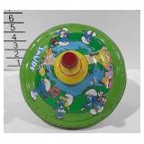 Smurfs spinning top metal toy