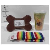 Pet supplies, includes dog bone picture frame,