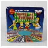 The Simpsons Wheel of Fortune game in tin, deluxe