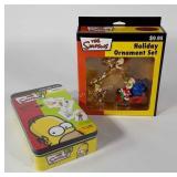 The Simpsons, holiday ornament set, 2004 and Rose