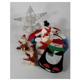 Christmas holiday decor, Santa ornaments,  Frosty