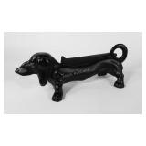 Cast iron Dauchsund bootscraper, 14"