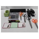 Office supplies, includes hole punch, staplers,