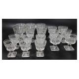 Glassware, eighteen imperial cape cod stemware,