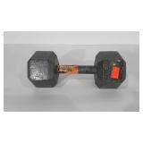 Cast iron dumbbell, 25lbs