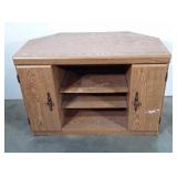 TV cabinet on wheels, 24x20x35.5, shelves show