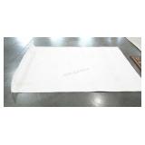 Area rug, 60 x 84, white, will need cleaned