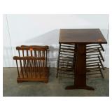 Two magazine/book racks