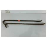 Two 30" crowbars, used condition.