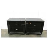 Pair of end tables or night stands, the front