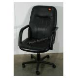 Office chair, adjustable, leather look,