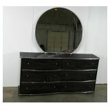 Six drawer dresser with mirror, not attached,