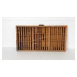 Wooden typeset drawer, 16.5x32