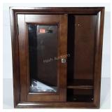 Display shelf/cabinet, with shelves and brackets,