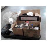 Skid lot of Miscellaneous Housewares, fan,
