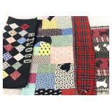 Scottish Terrier Textiles, three scatter rugs,