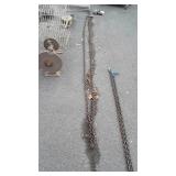 18 foot chain,  double hook