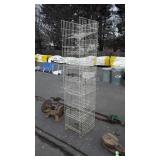 Store display rack with slanted shelves, 14" w x