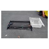 Regalo gate and metal storage drawer